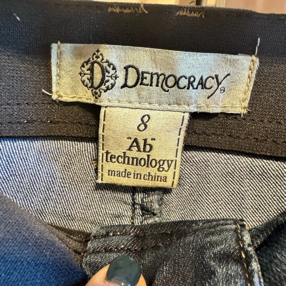 Democracy “Ab” Technology Blue Jeans Sz 8 - Picture 2 of 11